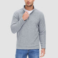 Heren fleece quarter-zip shirt met lange mouwen – Simon