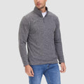 Heren fleece quarter-zip shirt met lange mouwen – Simon