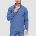 Heren fleece quarter-zip shirt met lange mouwen – Simon