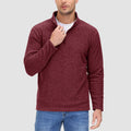 Heren fleece quarter-zip shirt met lange mouwen – Simon