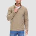 Heren fleece quarter-zip shirt met lange mouwen – Simon