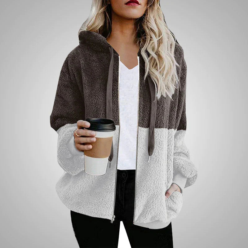 Luxe Teddy Jas met Trendy Pasvorm – Olivia