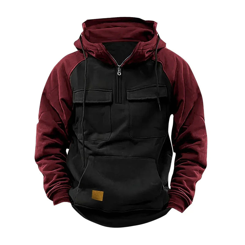 Comfortabele Hoodie met Colorblock Design voor Koude Dagen – Marco