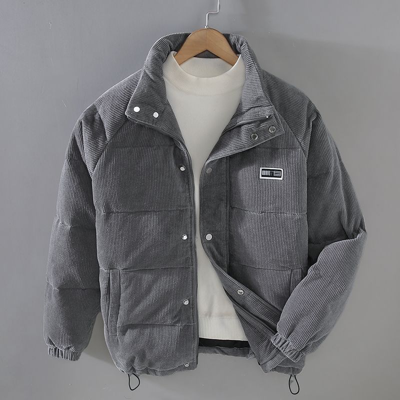 Corduroy herenjas met rits en warme katoenen voering – Ronan