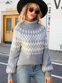 Scandinavische gebreide dames coltrui – Elin