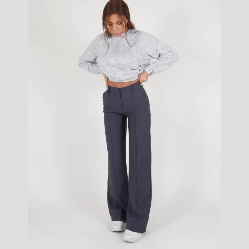 Dames wijde pantalon elegant comfortabel en tijdloos design – Nayira