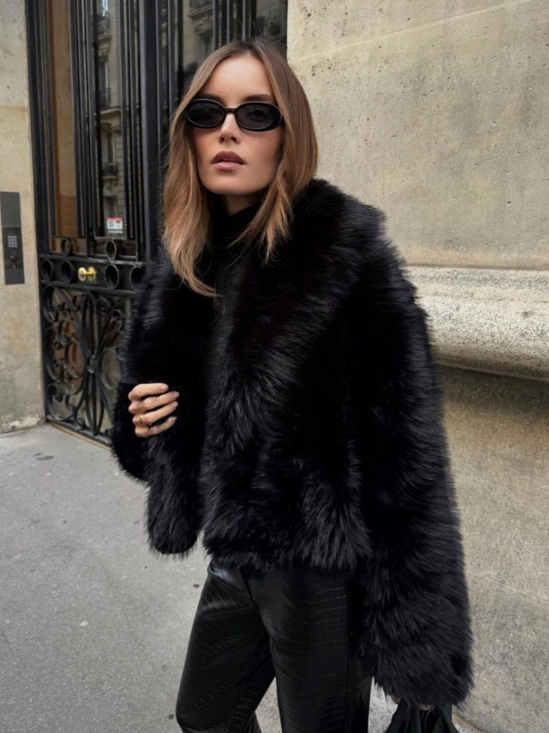 Fluffy oversized bontjas voor dames – Victoria