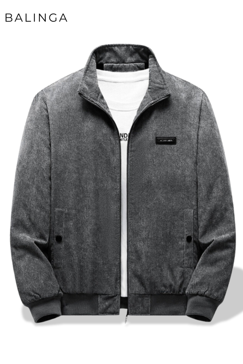 Corduroy herenjack met voering en elegante pasvorm – Hugaro