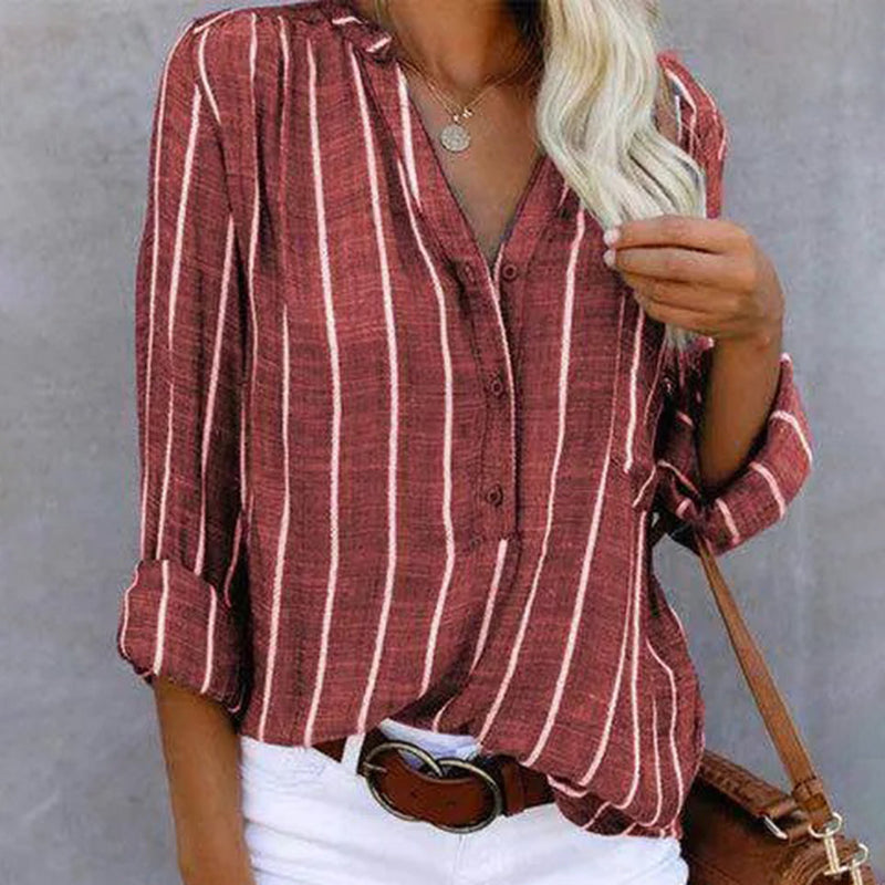Elegante Voorjaarsblouse met Moderne Details – Livia