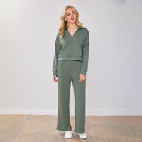 Chique damespak met V-hals en comfort – Noor
