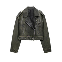 Dames bikerjack kunstleer stoer herfst winter stijlvol – Ravena