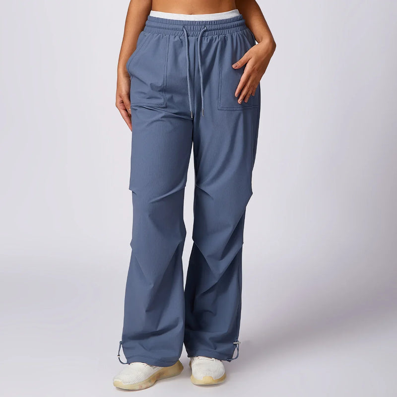 Casual damesbroek met elastische taille en zakken – Sophie