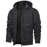 Faux leren heren bikerjack voor winter – Matteo