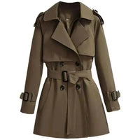 Vintage trenchcoat met ceintuur voor dames – Eveline