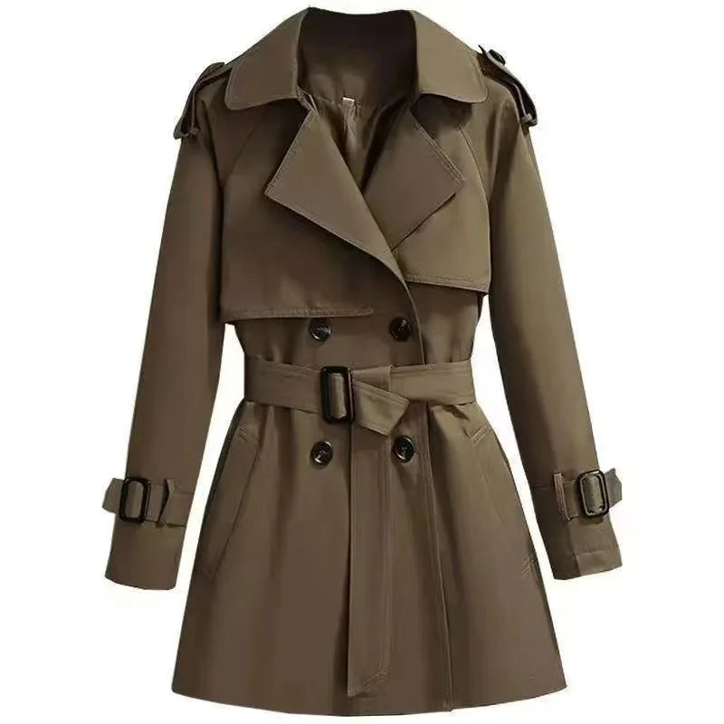 Vintage trenchcoat met ceintuur voor dames – Eveline