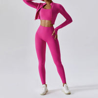 Dames seamless sport set high waist squatproof en ademend – Aurayna