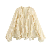 Elegante Blouse met Volants - Riva Ruffle Blouse