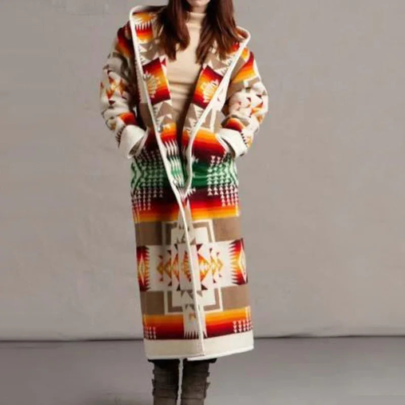Stijlvolle winterjas met unieke details voor dames - Nora