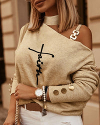 Stijlvolle Wol Trui met Elegante Details – Silvie