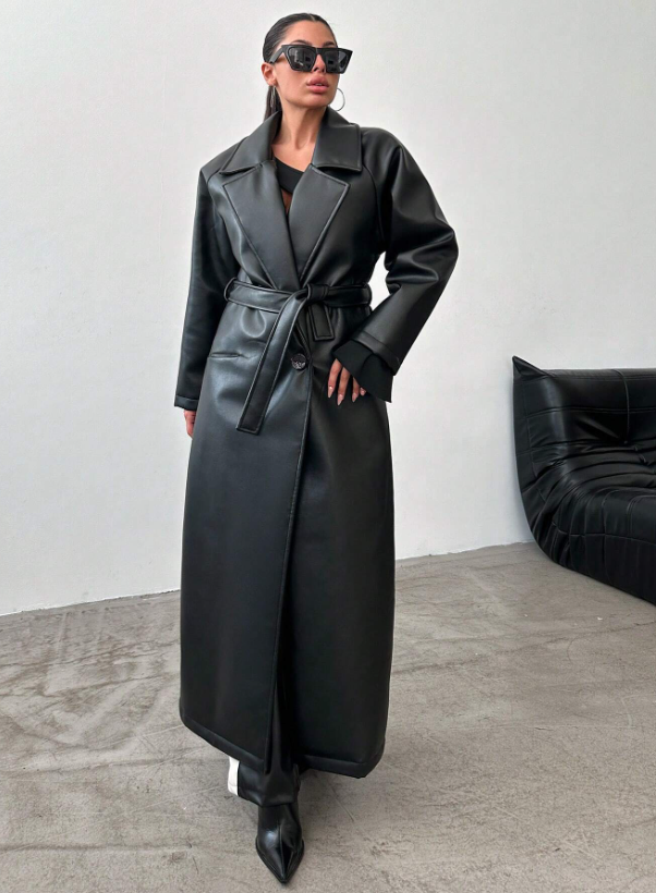 Elegante lange trenchcoat voor dames – Sophie