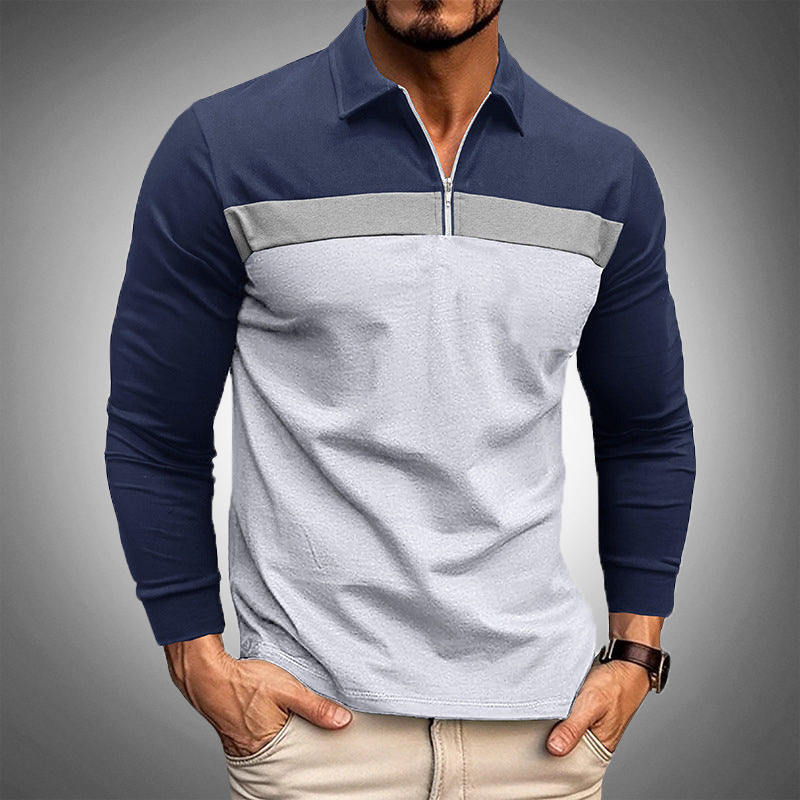 Moderne herenpolo met korte mouwen – Jasper