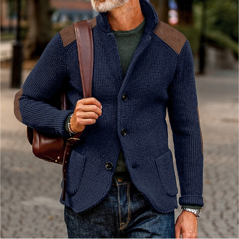 Gebreid heren vest voor herfst en winter – Ruben