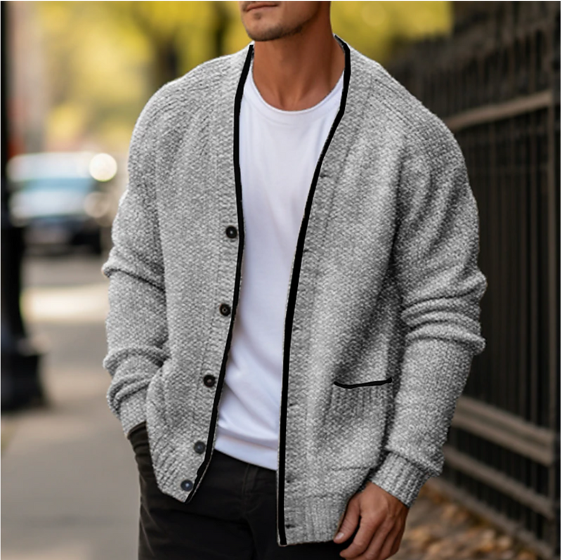 Warme heren cardigan voor herfst en winter – Thomas
