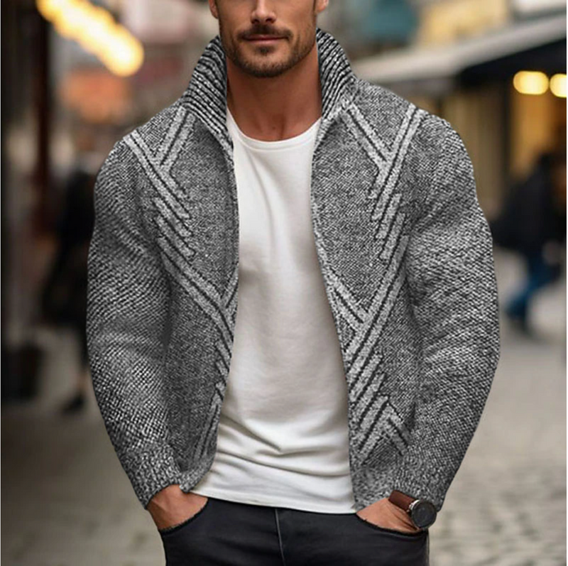 Heren cardigan met knopen voor herfst en winter – Simon