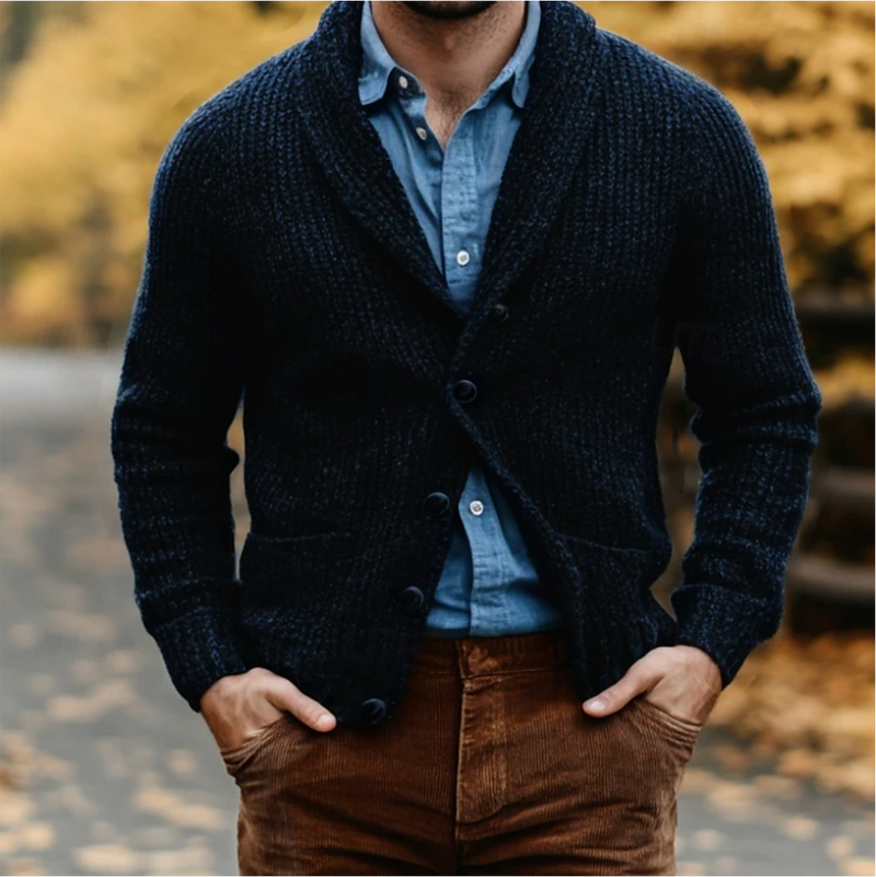 Trendy lange cardigan heren – Alessandro