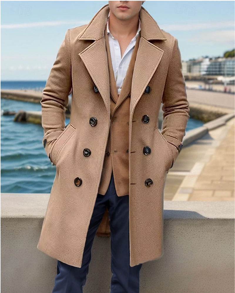 Waterafstotende heren trenchcoat met verstelbare taille – Hugo