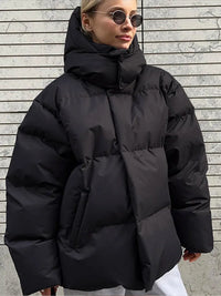 Warme en stijlvolle puffy winterjas voor dames - Elise