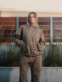 Dames oversized hoodie met luipaardprint – Ava