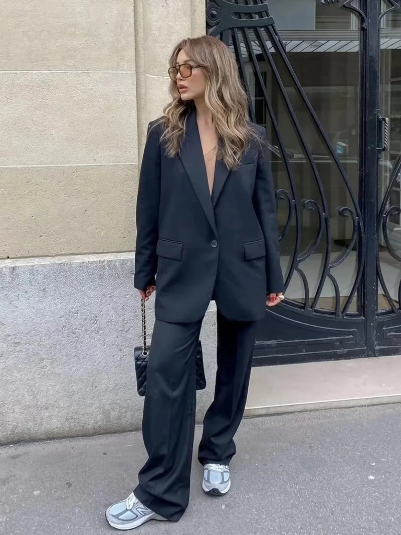 Oversized damesblazer met minimalistisch design – Sophie