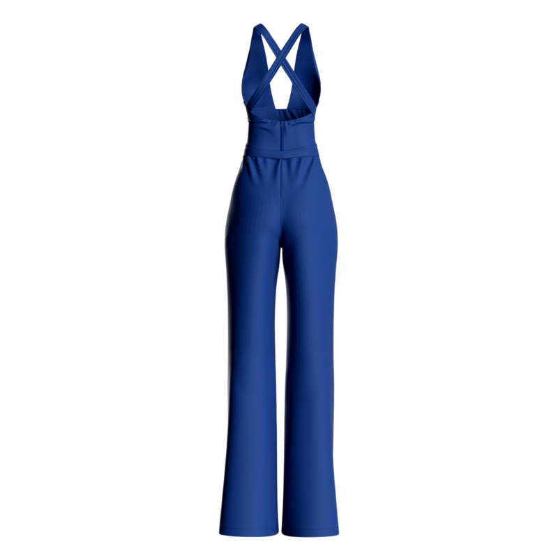 Valentina Halter Jumpsuit in Blauw