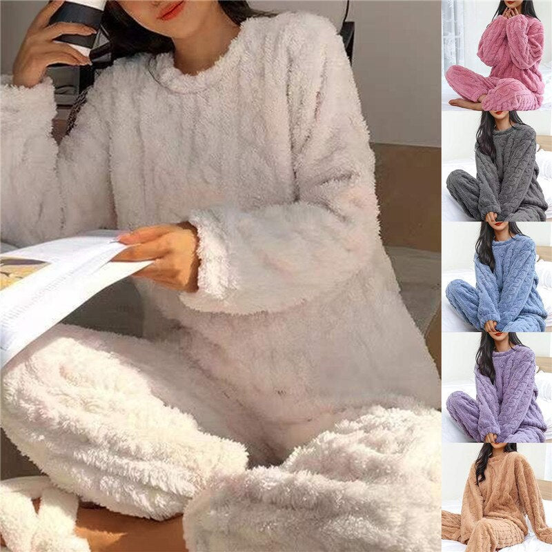 Warme fleece pyjama voor koude dagen – Jule