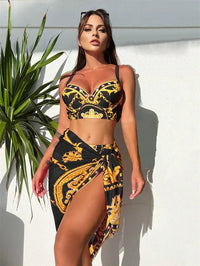 Zwemkleding dames boho push-up met cover-up – Ayora