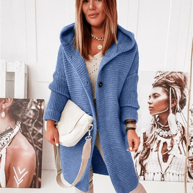 Gebreid Vest met Capuchon voor Warmte & Stijl – Emma