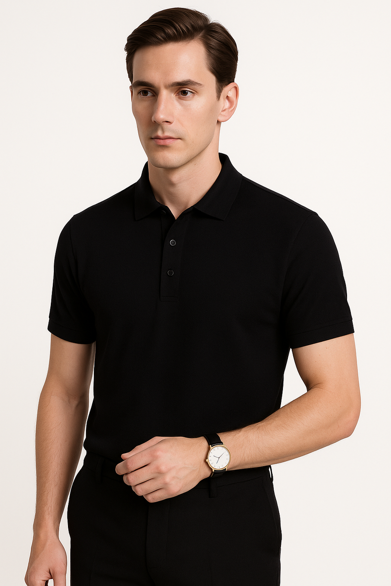 Heren Elite Performance Effen Korte Mouw Polo Shirt – Morrison
