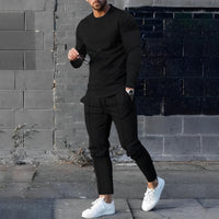 Heren streetwear set met lange mouwen – Matteo