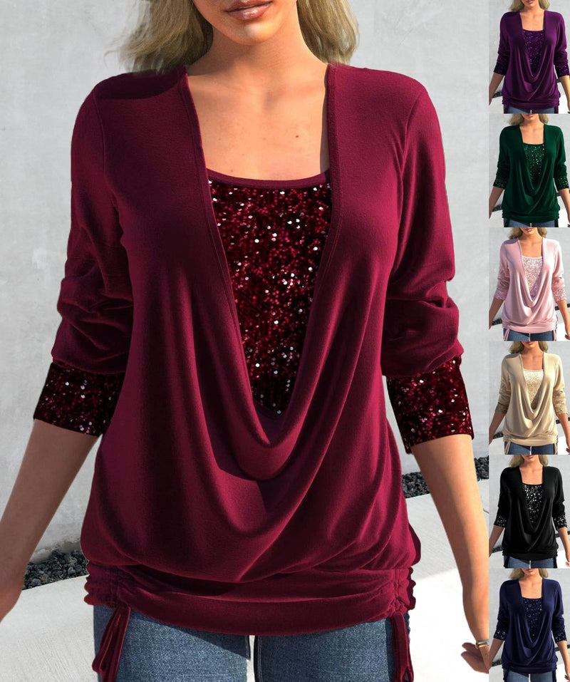 Glitter Top met Pailletten voor Feestelijke Looks - Pien