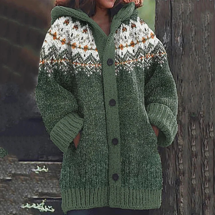 Noors Gebreide Cardigan met Comfortabele Pasvorm – Liv