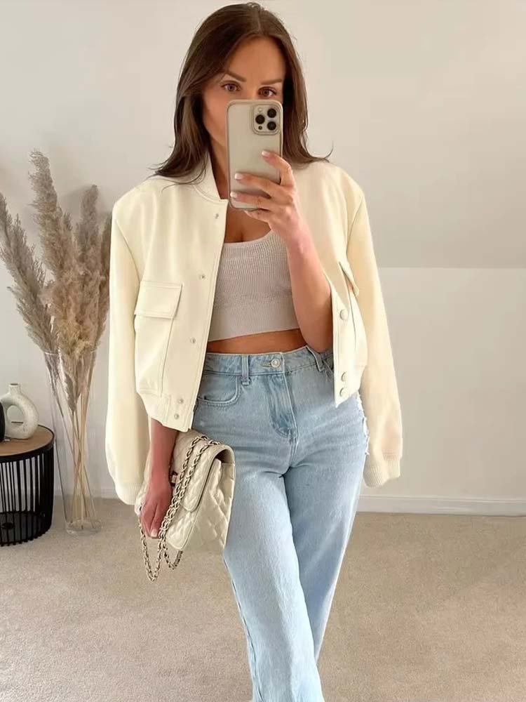 Stijlvol kort damesjack casual – Sophia