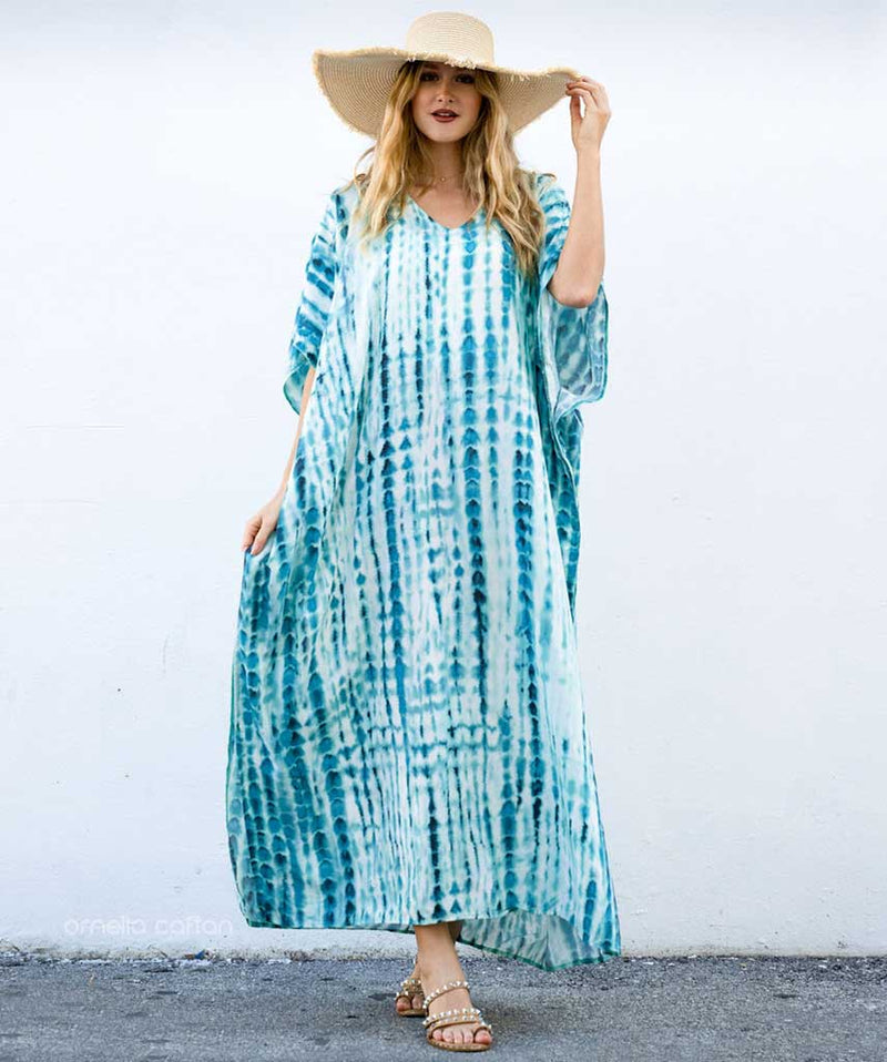 Zwarte dames kaftan met elegante pasvorm – Noura