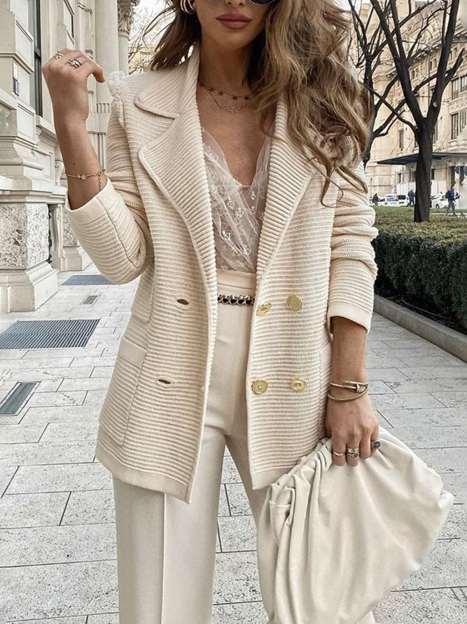 Elegante Blazerjas met Dubbele Knopen – Vivianne