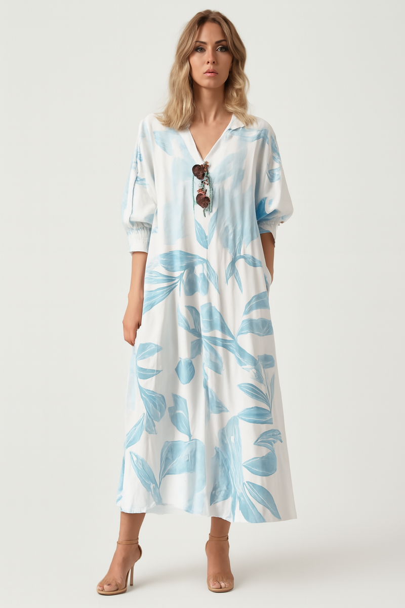Bohemian Zomerjurk met Kantdetails voor Dames – Odessa