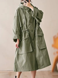 Elegante lange trenchcoat voor dames – Sophie