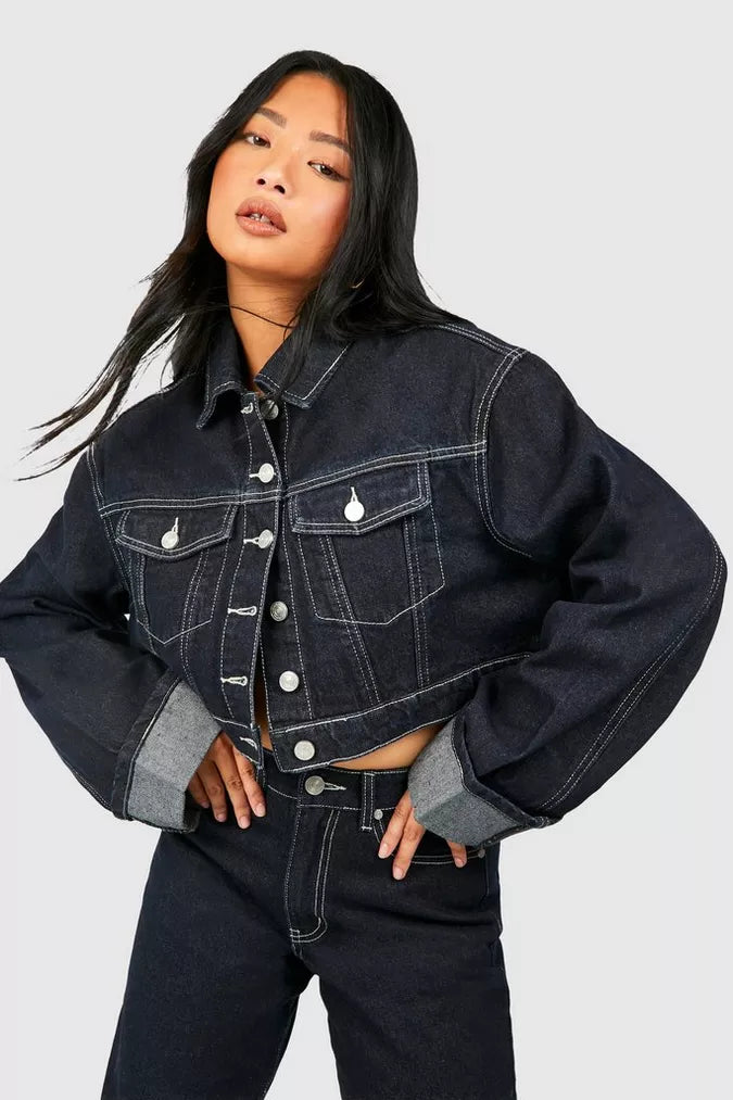 Denim set met jasje en jeans – Indy