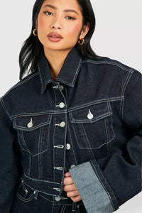 Denim set met jasje en jeans – Indy