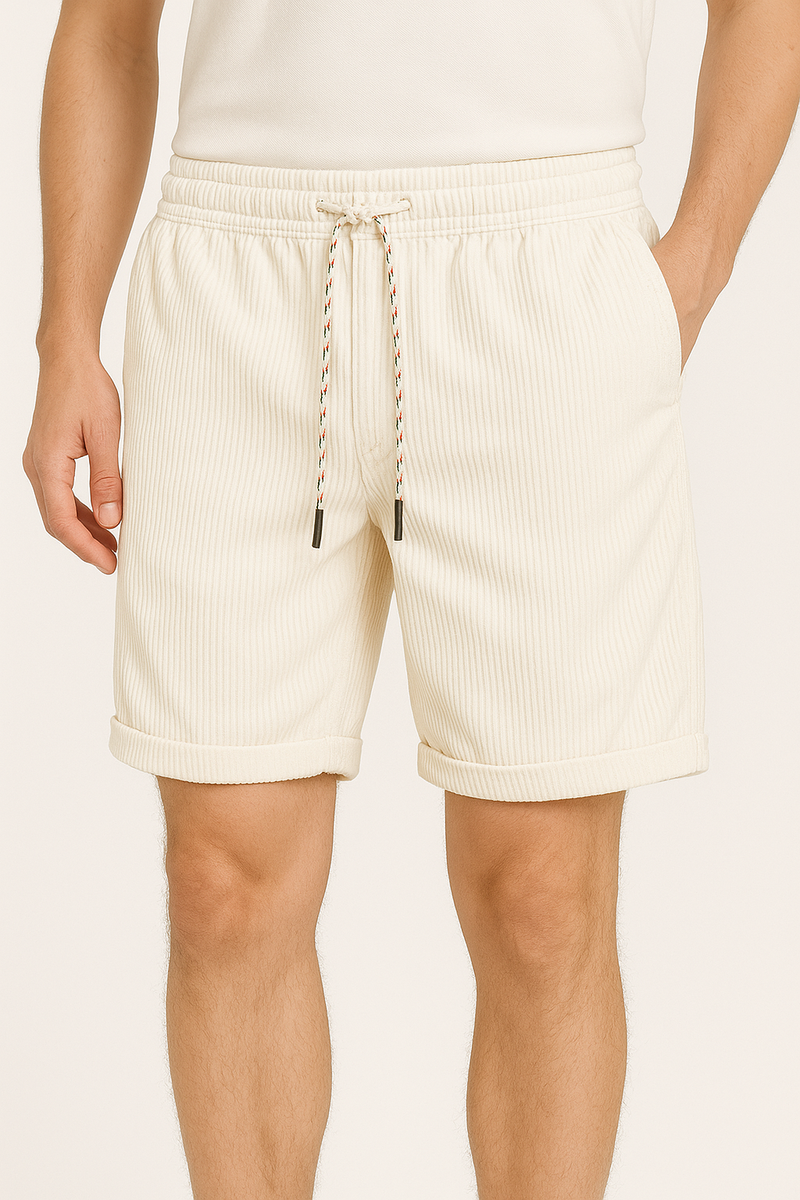 Corduroy Heren Shorts Zomercomfort met Klassieke Look – Darvello
