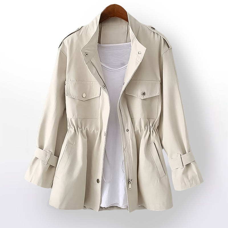 Elegante trenchcoat met flatterende pasvorm voor dames – Nora
